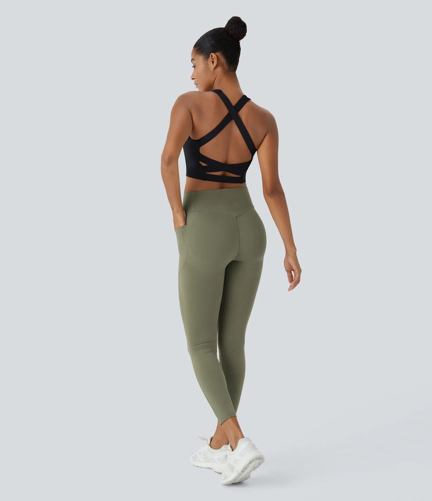 Hohe Taille Po-Lifting Bauchkontrolle Leggings