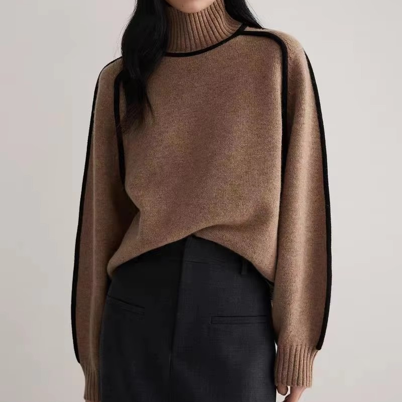 2024 Damen Patchwork Strickpullover