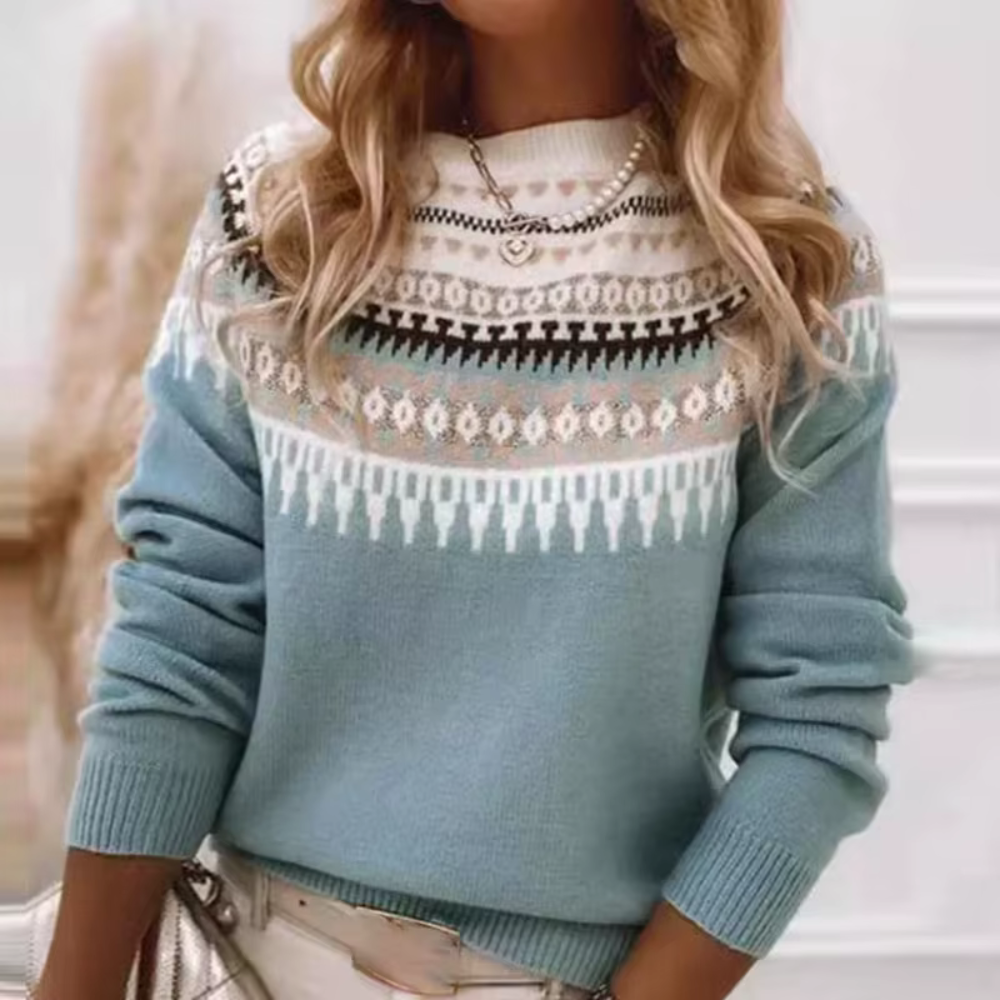 Monika - Gestrickter Pullover für Frauen