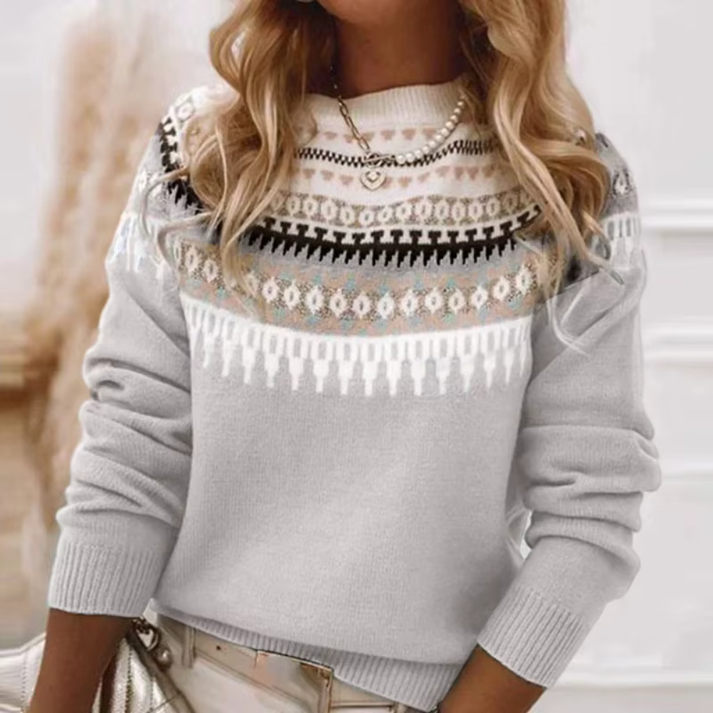 Monika - Gestrickter Pullover für Frauen