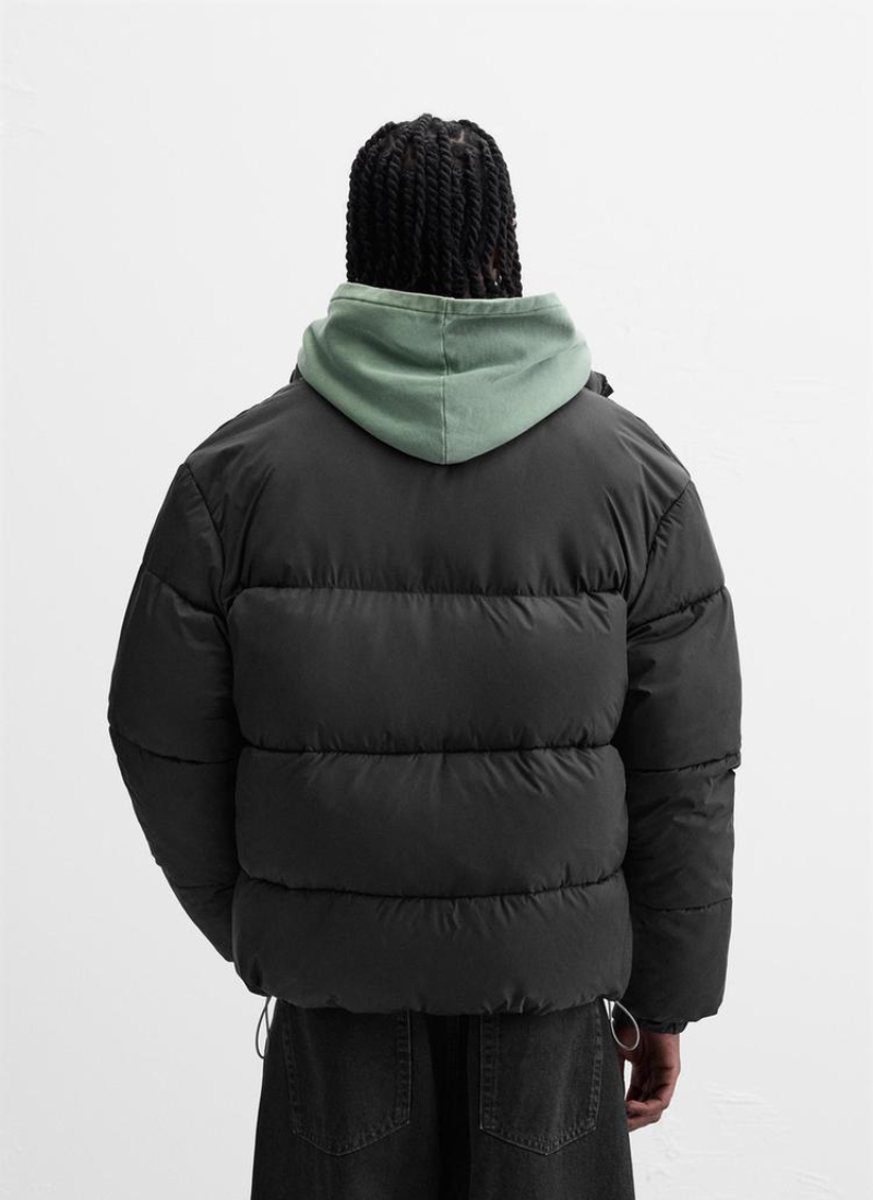 Gesteppte Block-Pufferjacke