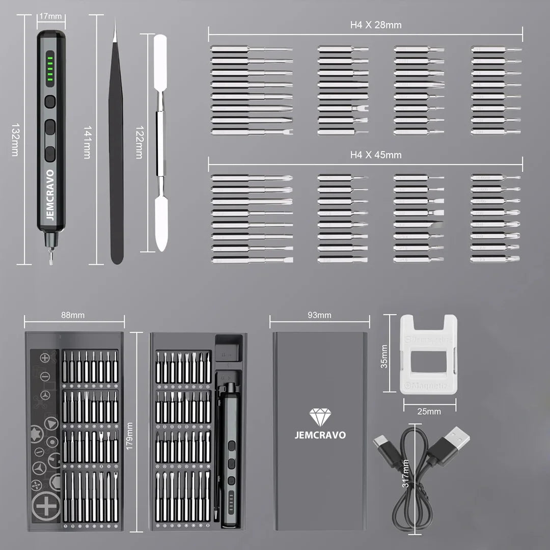 68-In-1 Präzisions-Elektroschraubendreher-Set