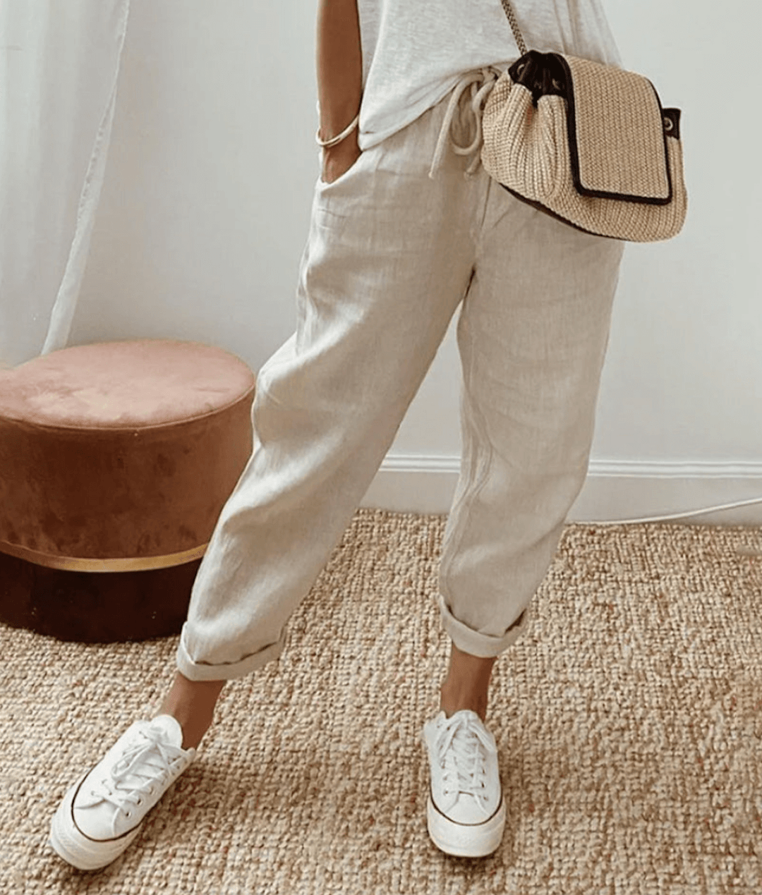 Yula | Elegante Baumwoll-Leinenhose 1+1 GRATIS