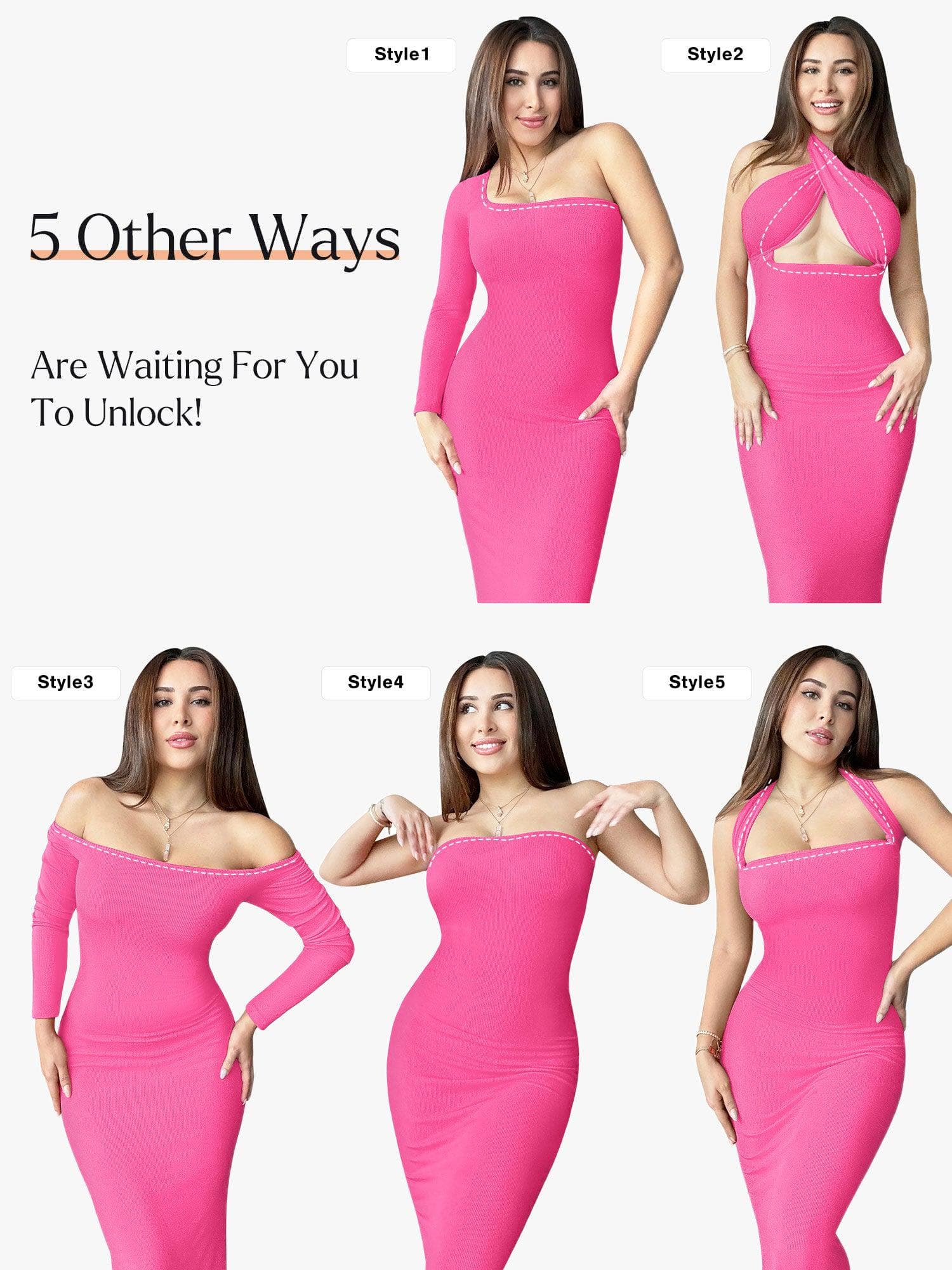 Shapewear-Maxikleid