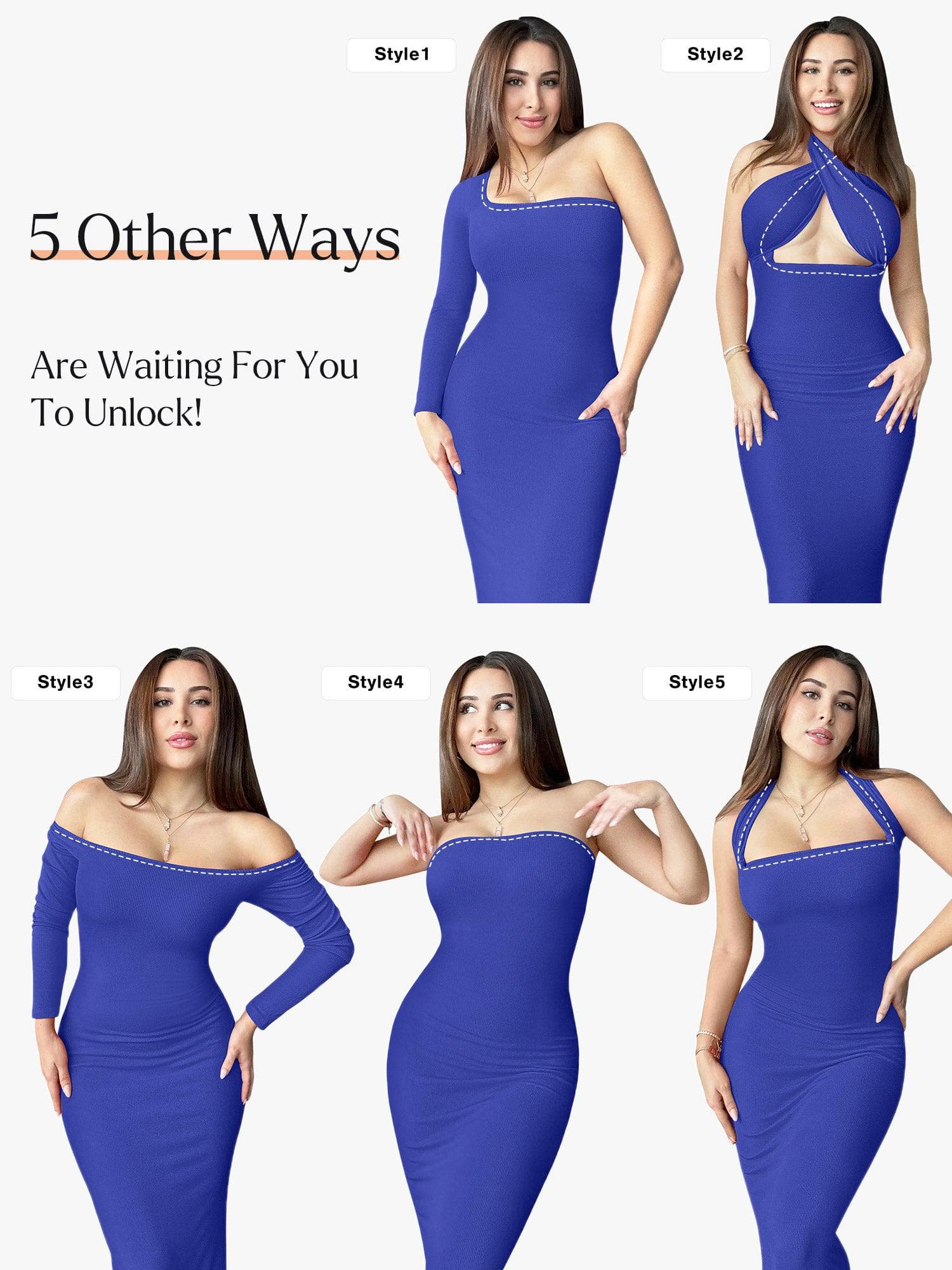 Shapewear-Maxikleid