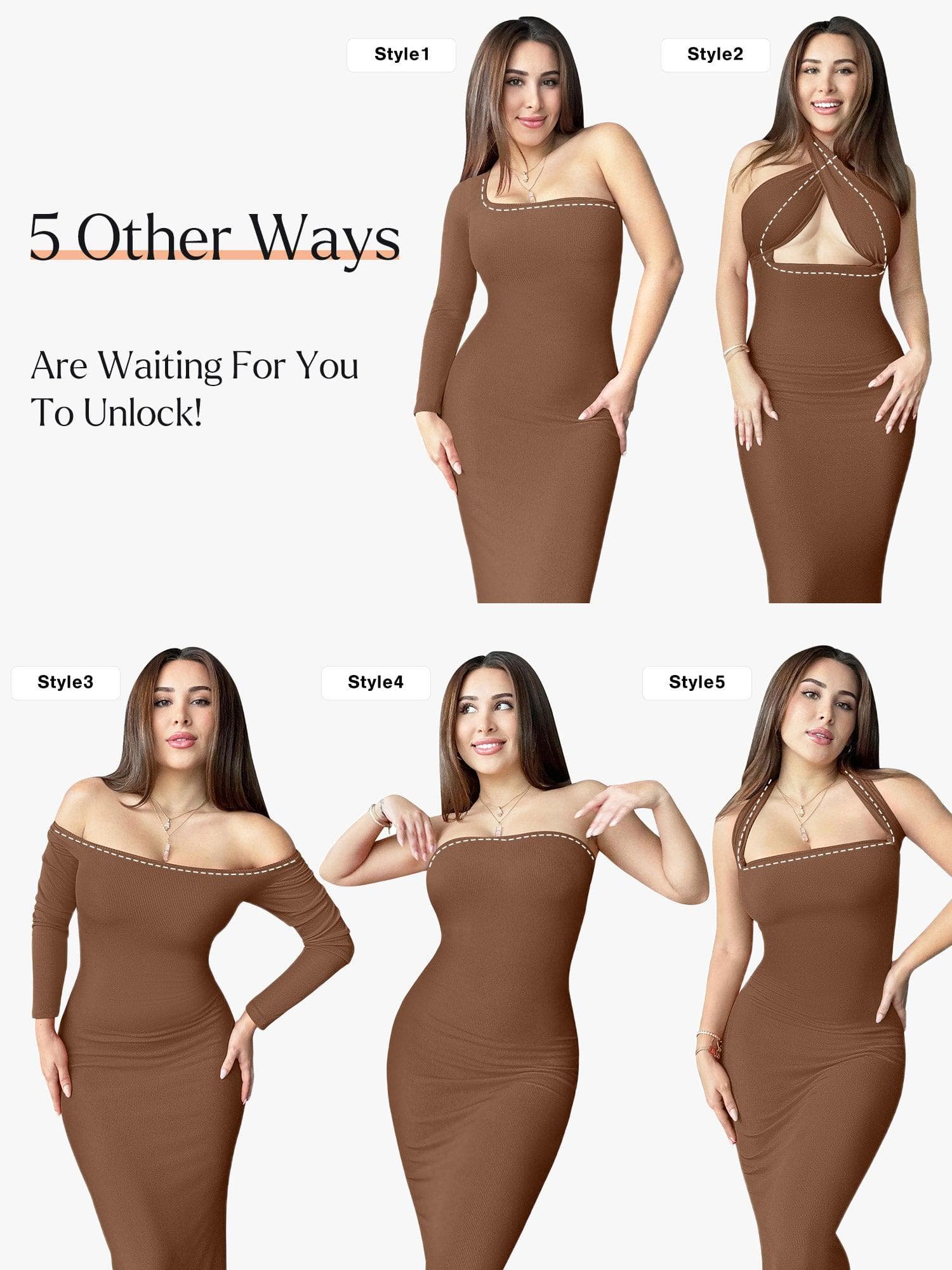 Shapewear-Maxikleid