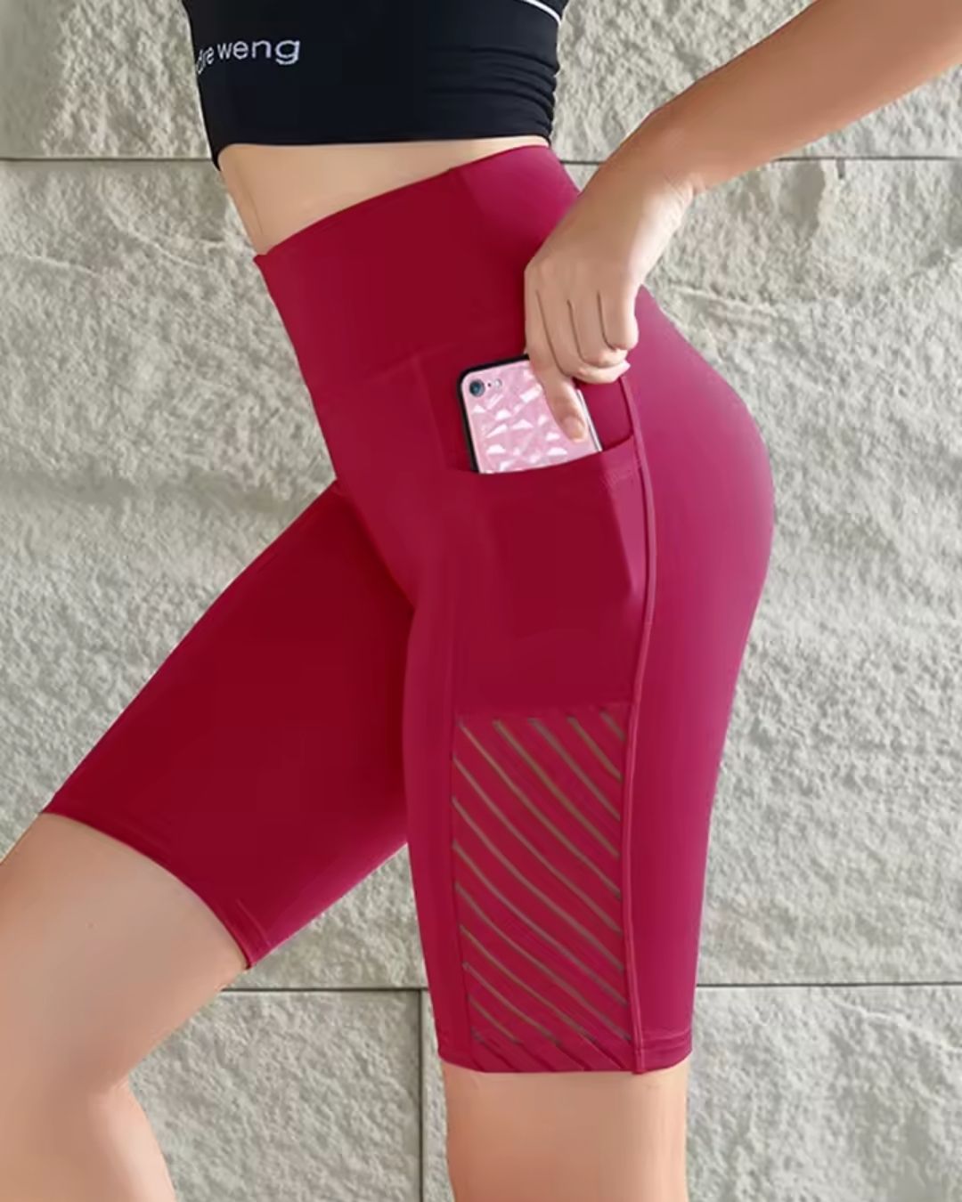 Alma | Figurformende Sport-Shorts mit Tasche