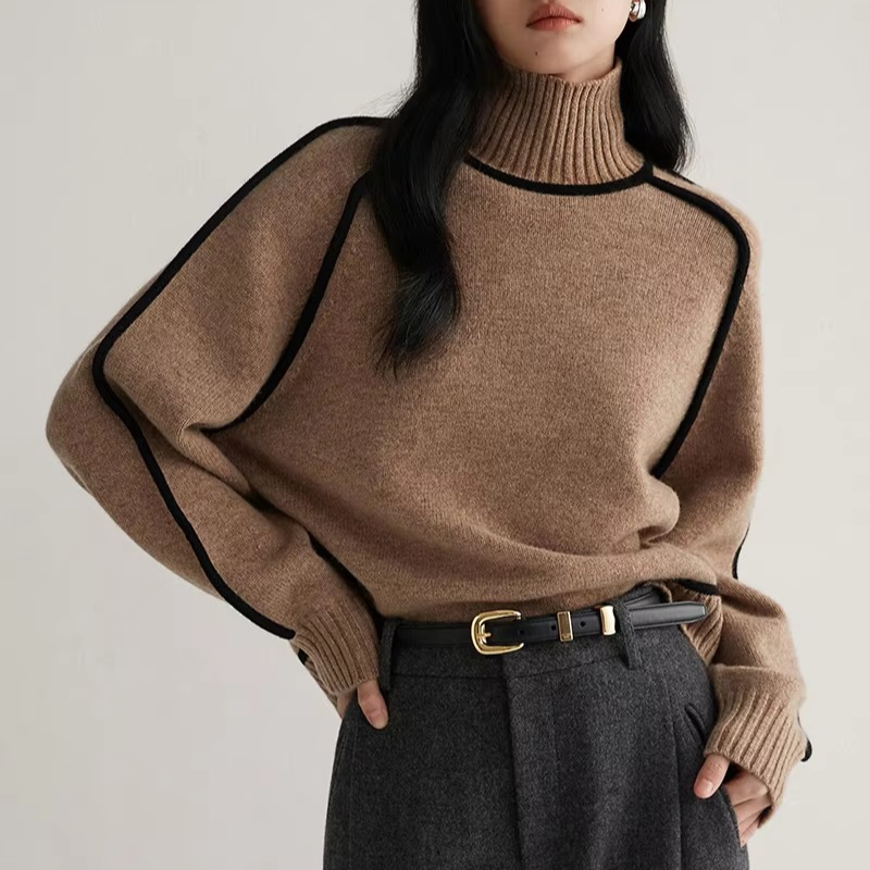 2024 Damen Patchwork Strickpullover