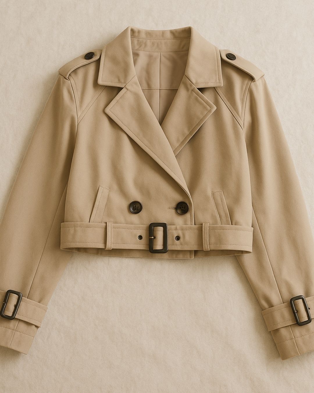 Caro | Cropped Trenchjacke
