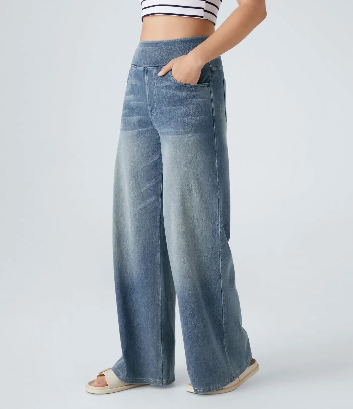 Eva | Elastische Hose mit hohem Bund