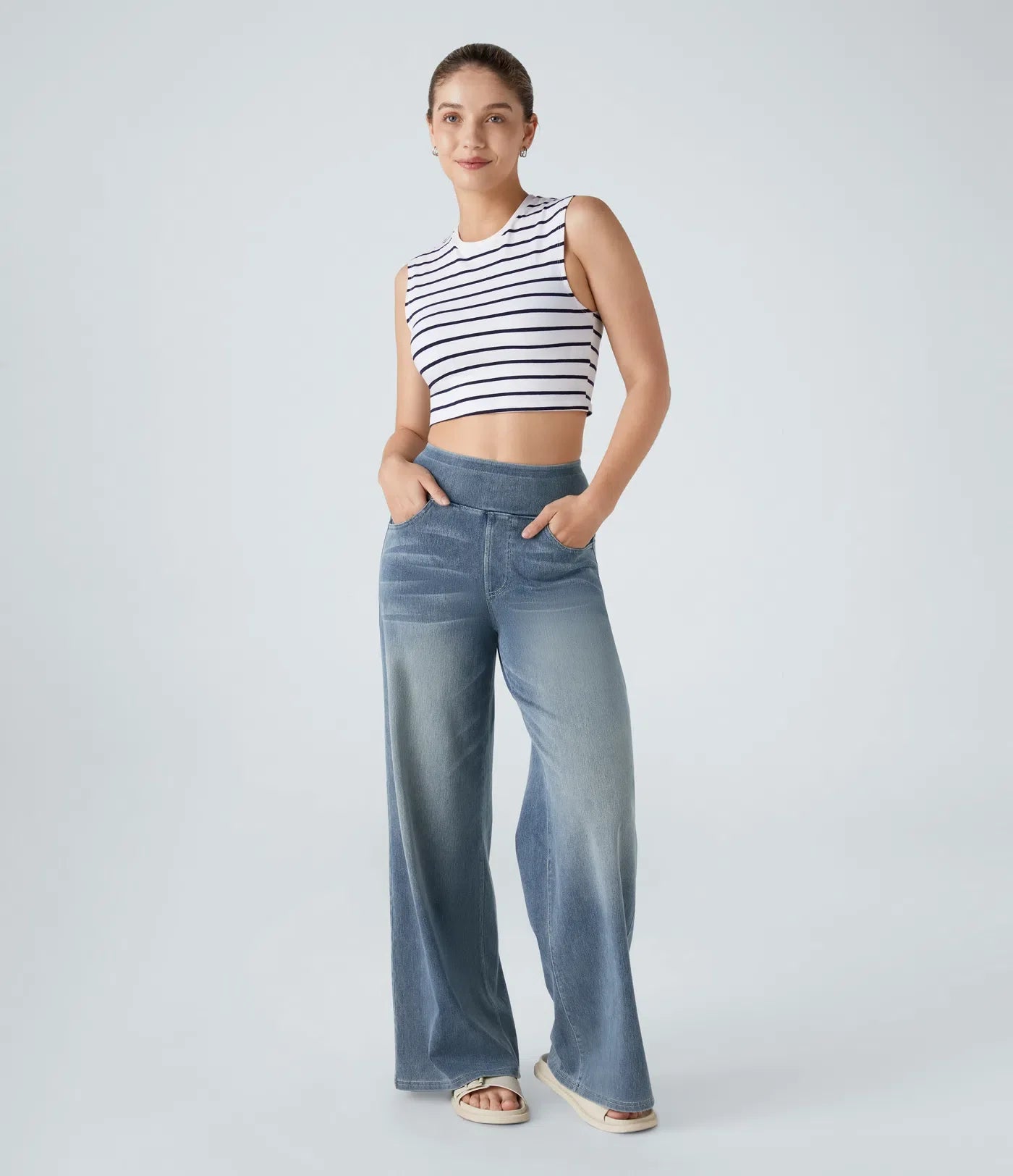 Eva | Elastische Hose mit hohem Bund