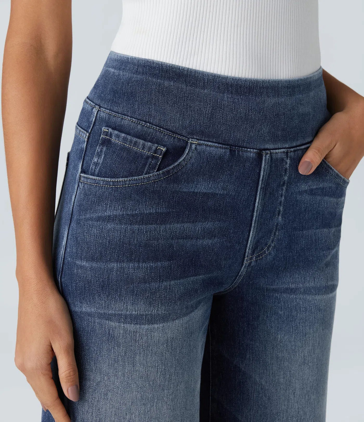 Eva | Elastische Hose mit hohem Bund
