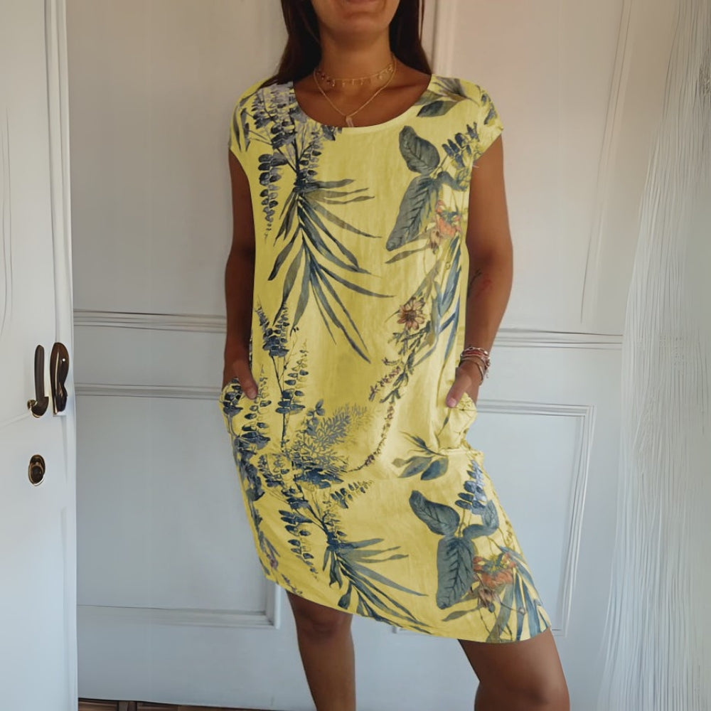 Trudi | Bequemes Kleid mit Rundhalsausschnitt