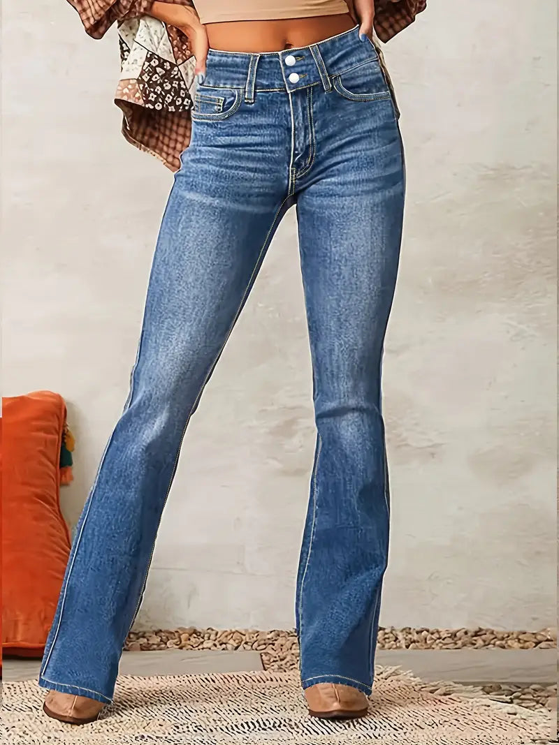 Lova | Schlagjeans mit hoher Taille