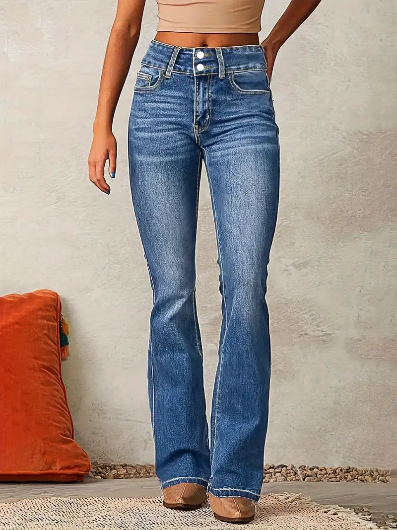 Lova | Schlagjeans mit hoher Taille