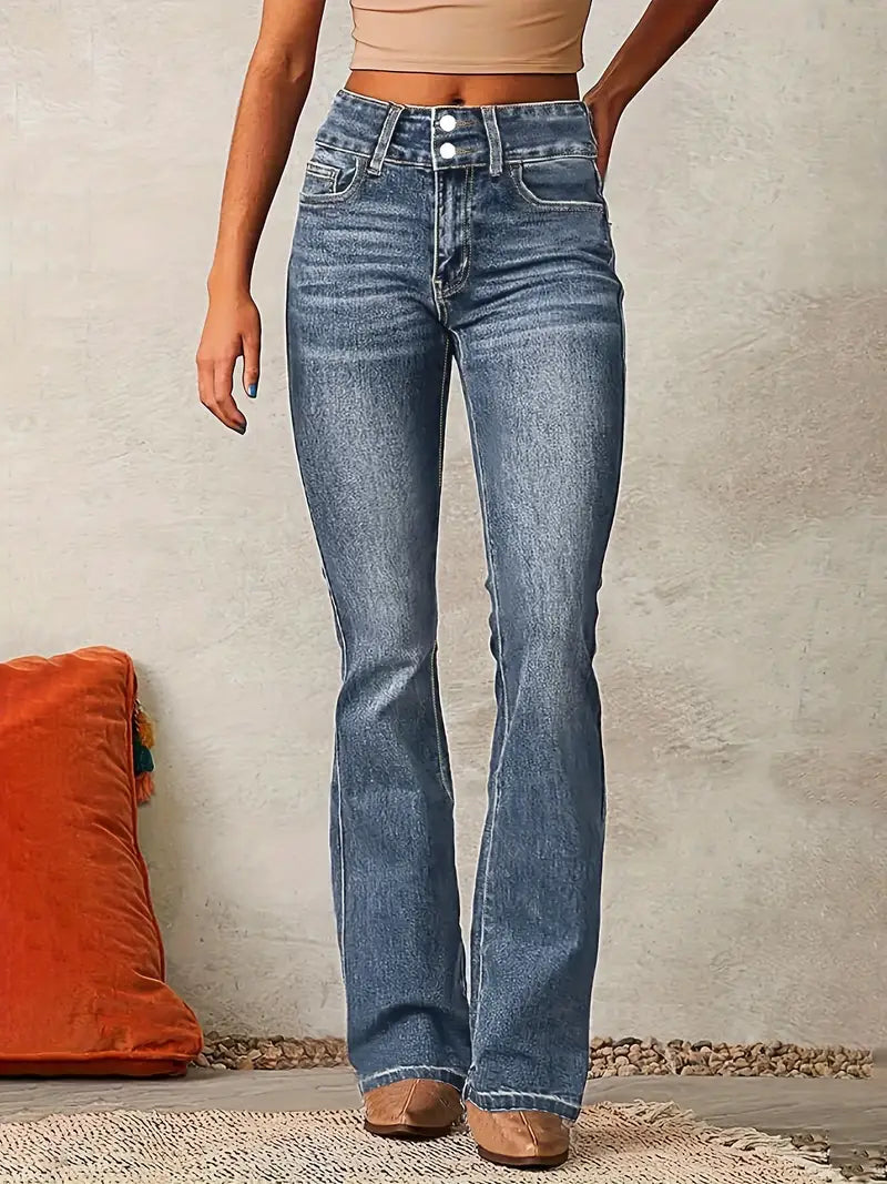 Lova | Schlagjeans mit hoher Taille