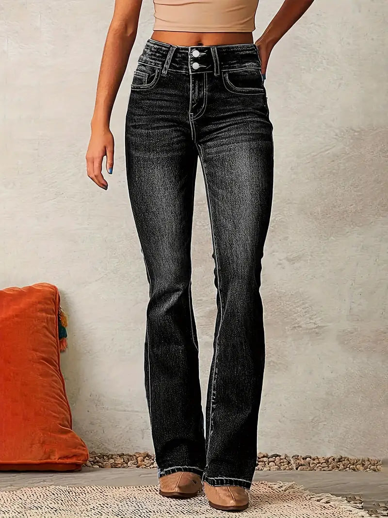 Lova | Schlagjeans mit hoher Taille