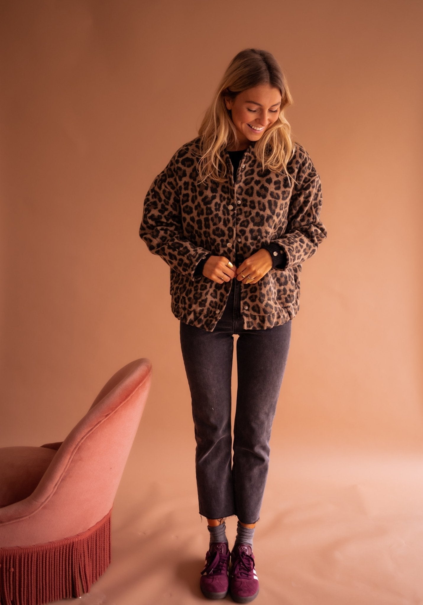 Luna | Modische Jacke mit Leopardenprint