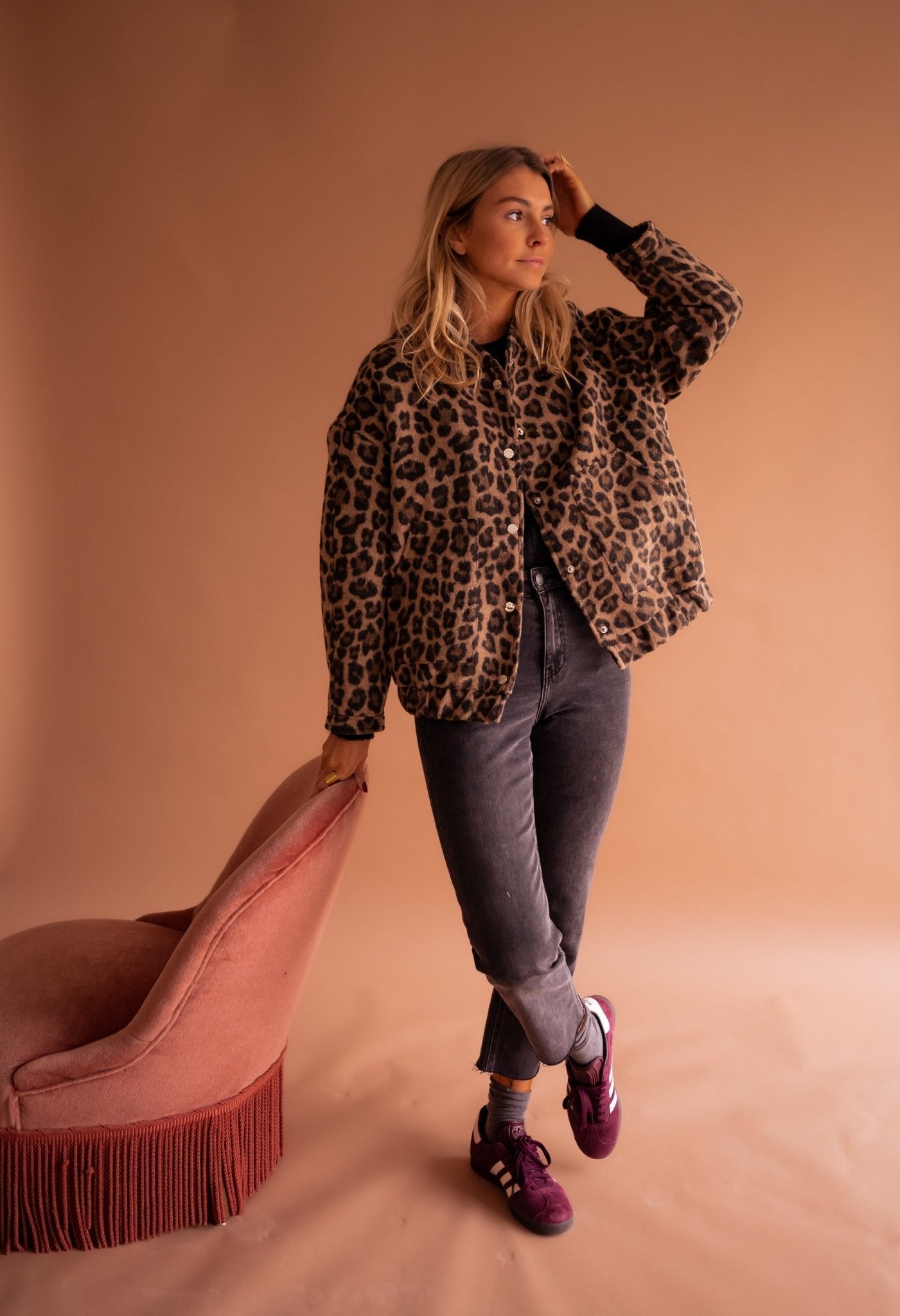 Luna | Modische Jacke mit Leopardenprint