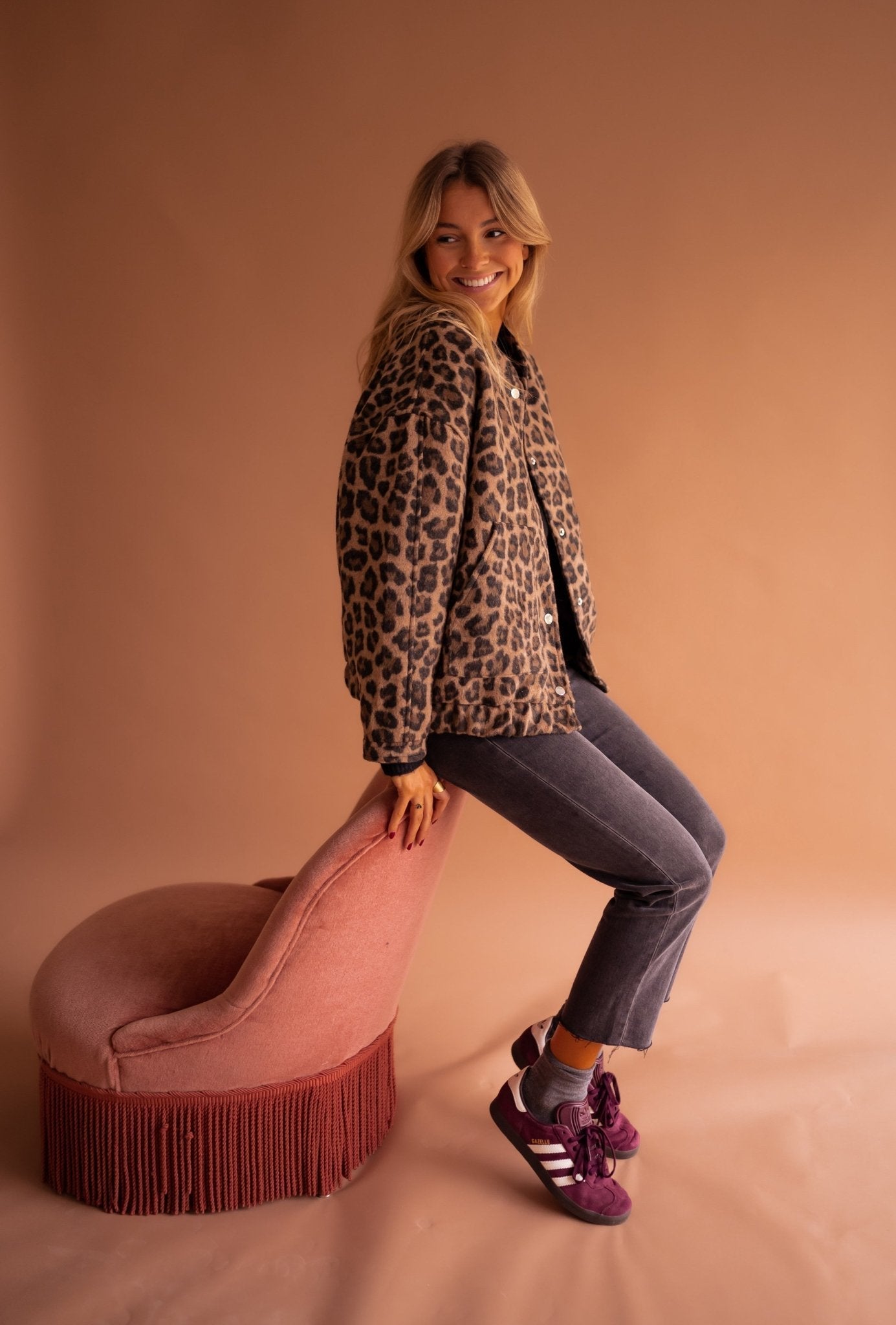 Luna | Modische Jacke mit Leopardenprint