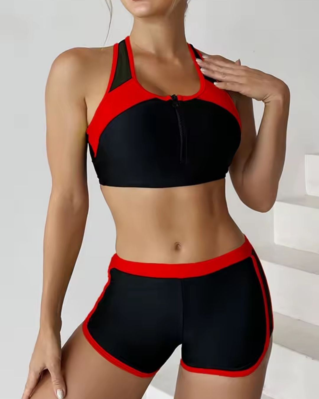 Nova | Sportliches Bikini-Set mit Reißverschluss