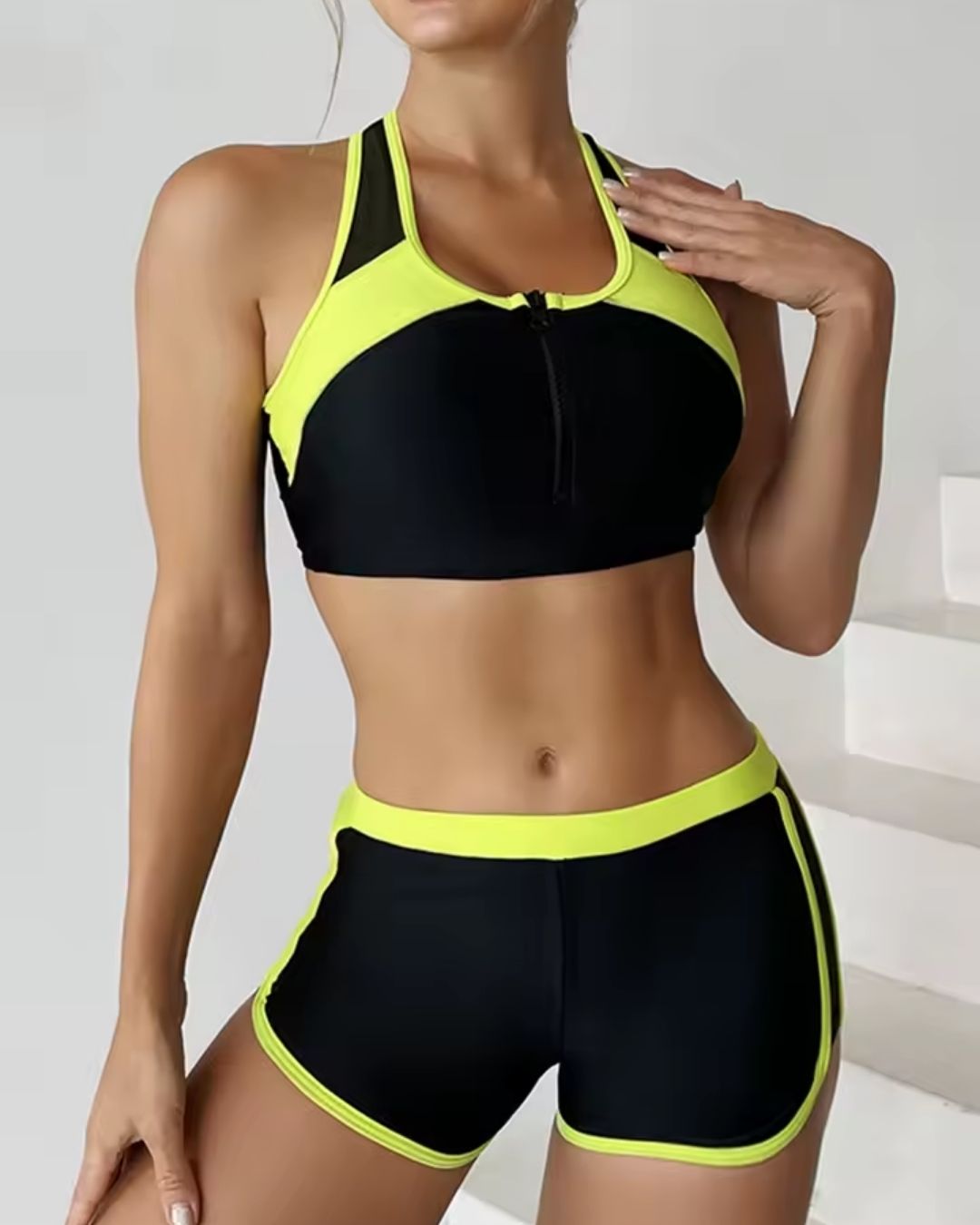 Nova | Sportliches Bikini-Set mit Reißverschluss