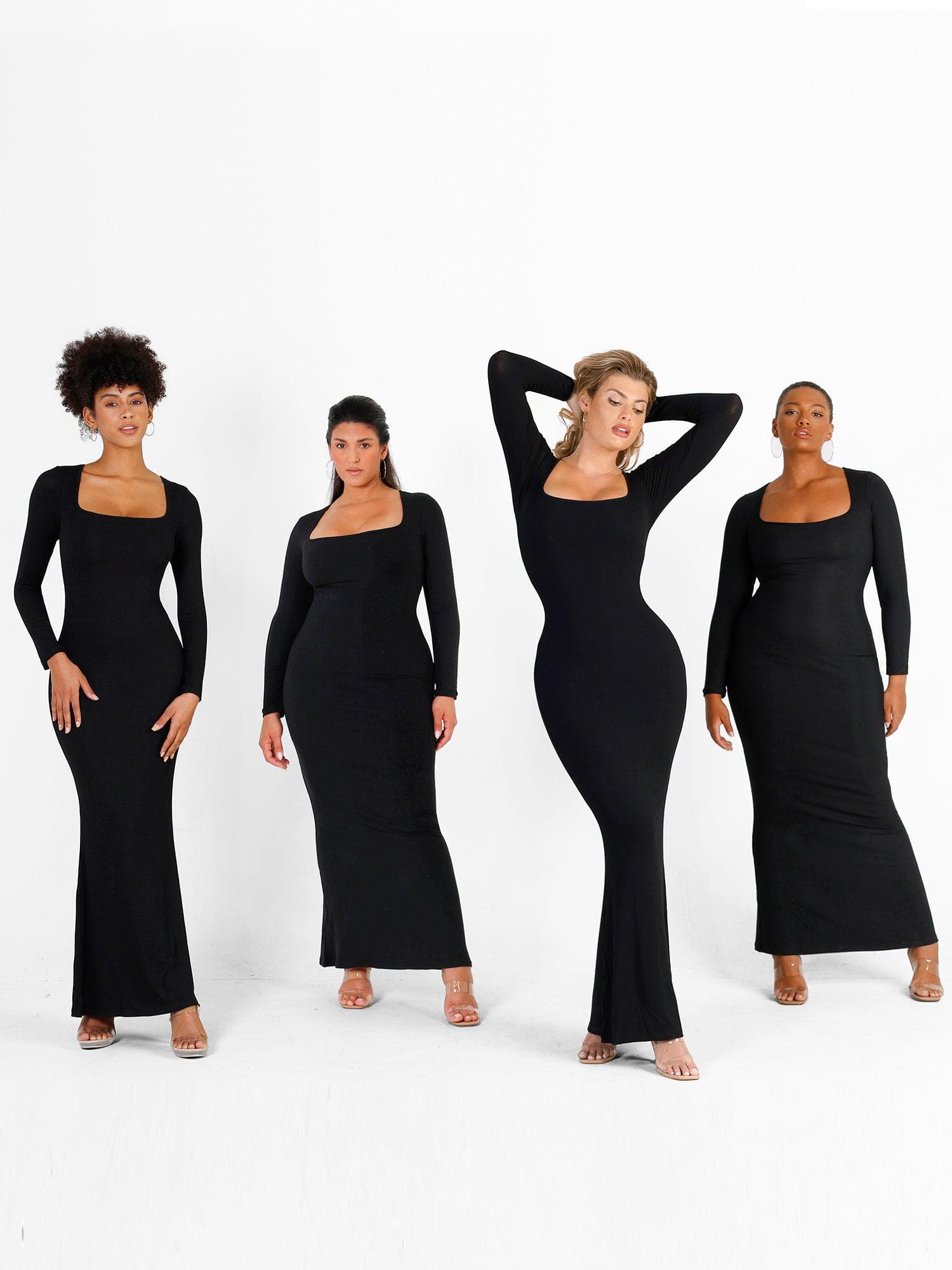 Shapewear-Maxikleid