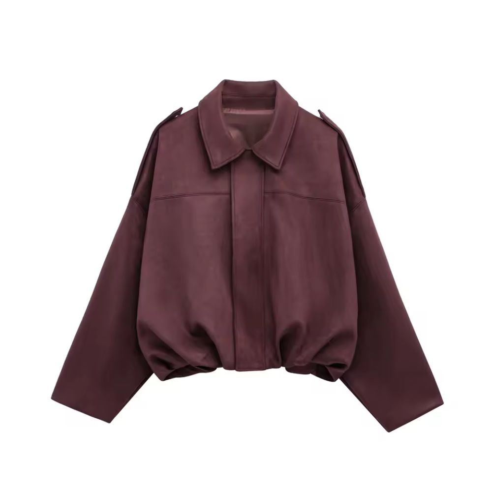Rafza | Oversized Jack in Wildleder-Optik