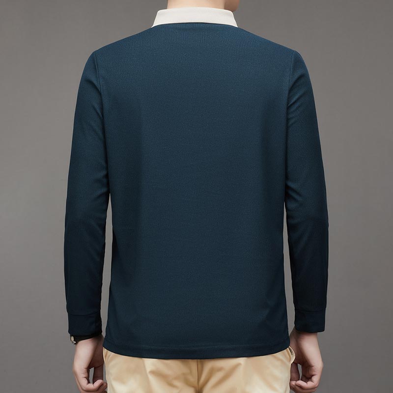 Herren Business-Casual Einfarbiges Hemd