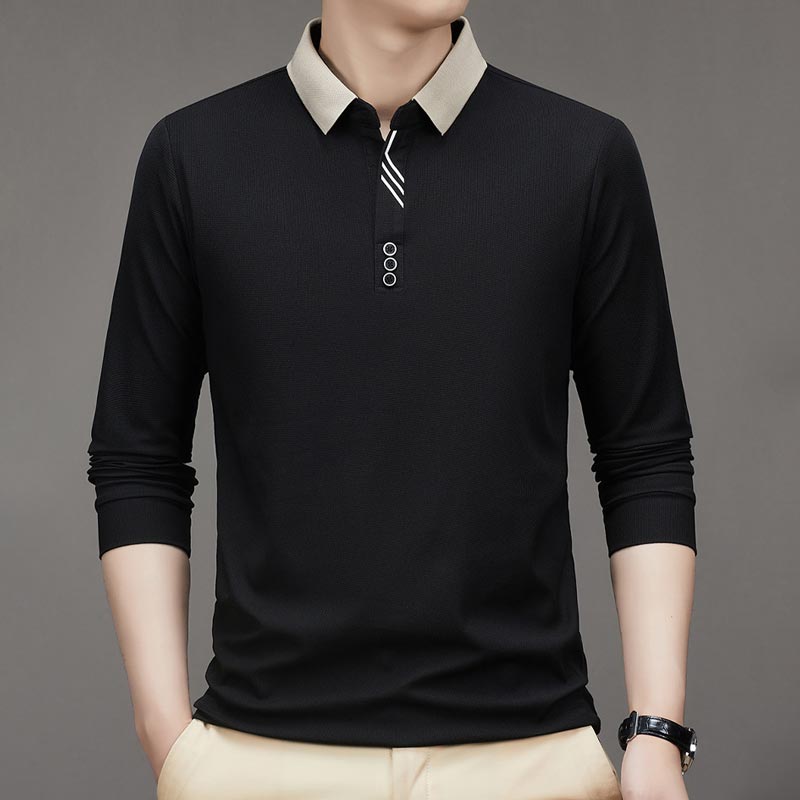 Herren Business-Casual Einfarbiges Hemd
