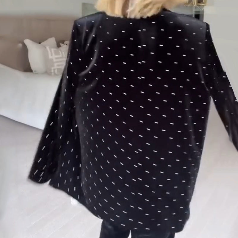 Damen Blazer mit Luxus-Strassverzierung