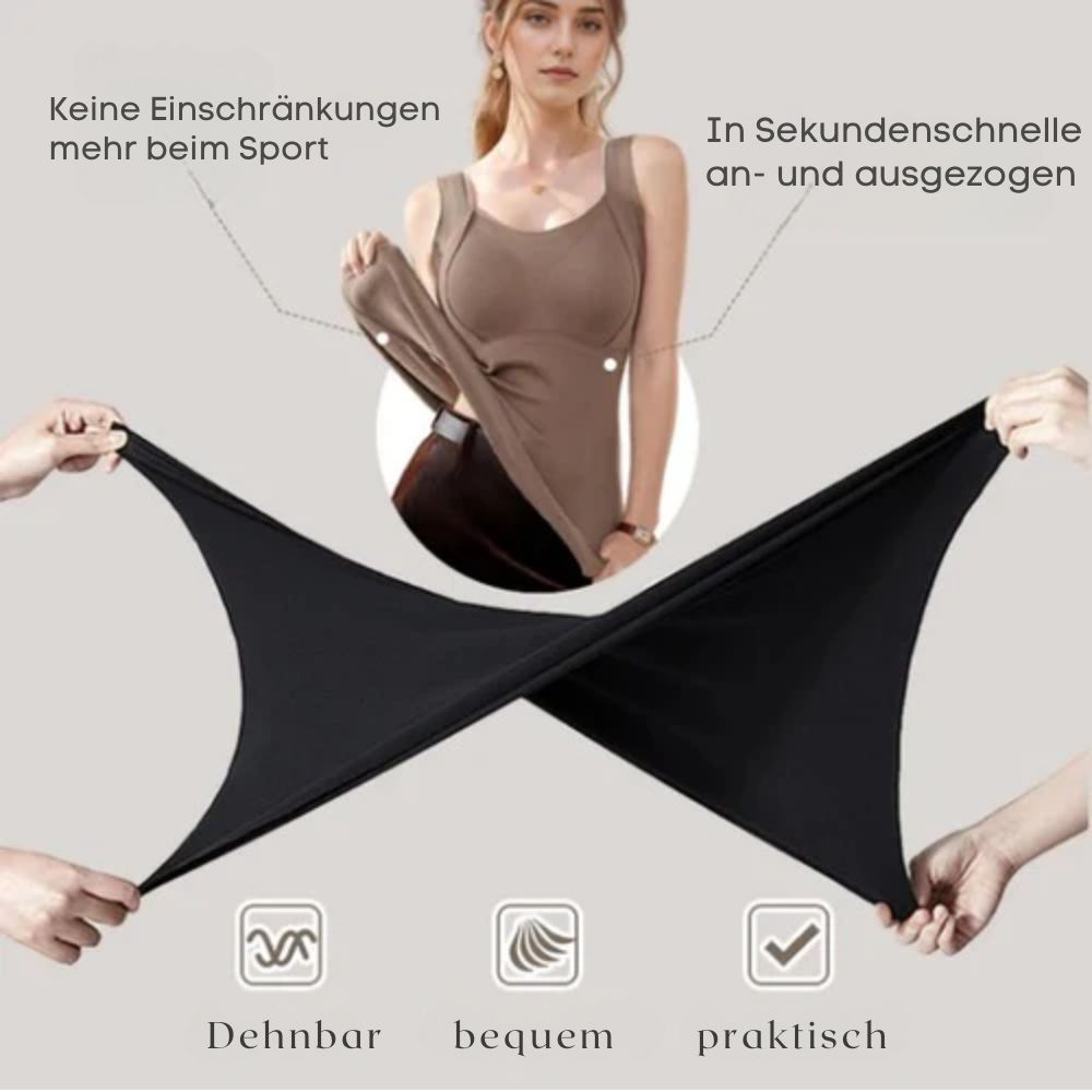 Damen Thermo-Tops mit integriertem BH | 2+2 Gratis
