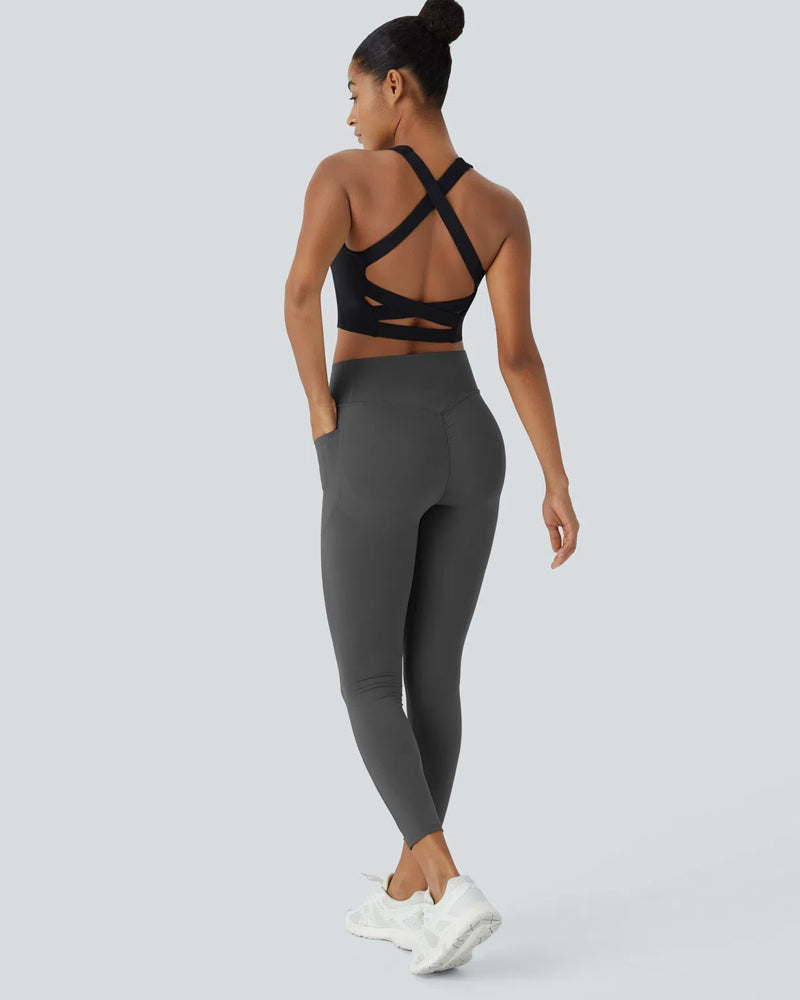 Hohe Taille Po-Lifting Bauchkontrolle Leggings