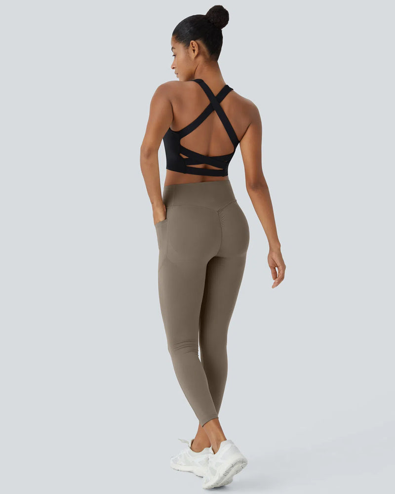 Hohe Taille Po-Lifting Bauchkontrolle Leggings