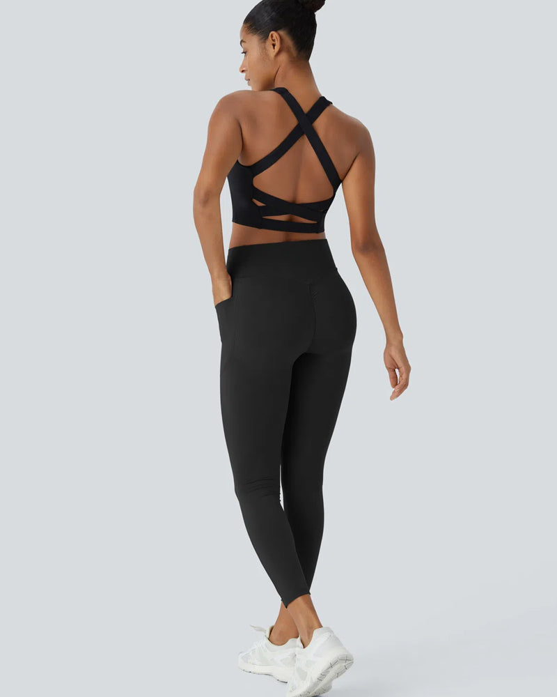 Hohe Taille Po-Lifting Bauchkontrolle Leggings
